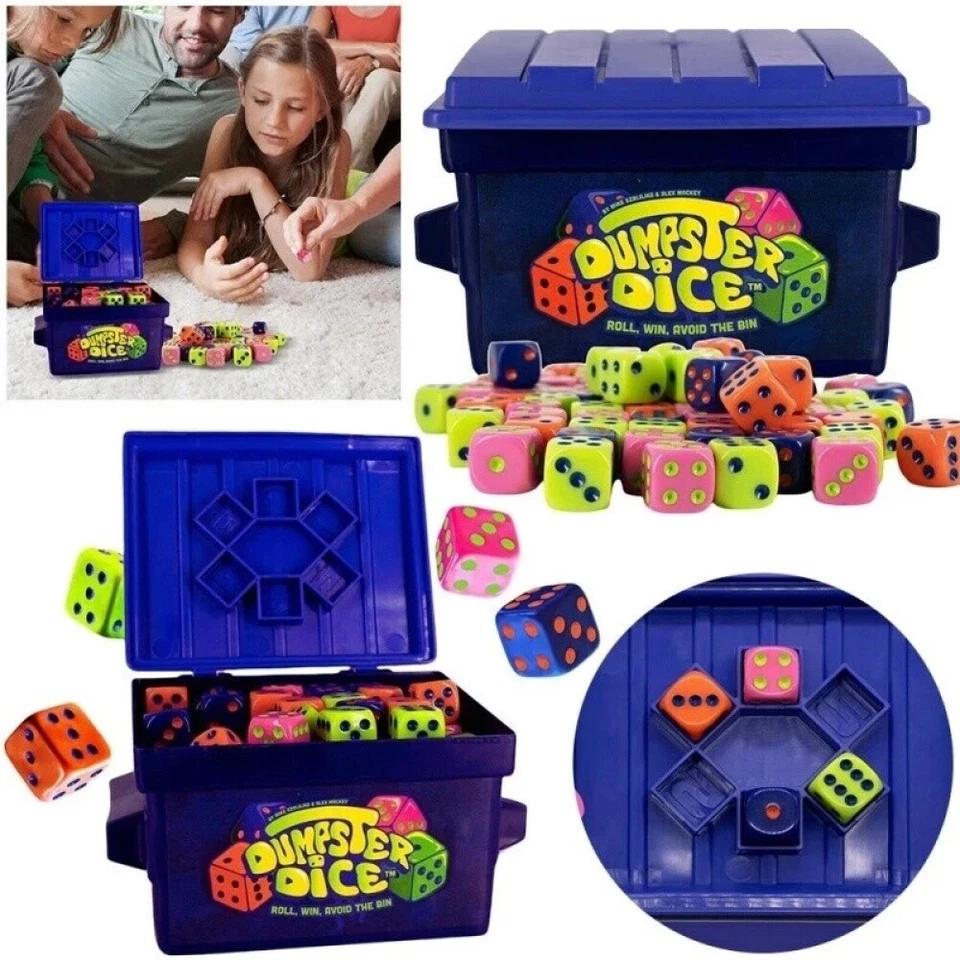 Dumpster Dice,Fast-Paced Family Dice Game,Exciting 4 Player Board and Dice Game - image 1 of 4
