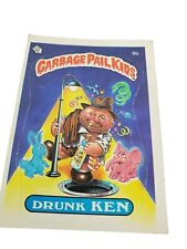 VTG 1985 Drunk Ken # 9b Topps Garbage Pail kids GPK series 1 sticker card SN