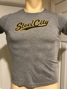 Pittsburgh Steel CityYouth Kid's T-shirt Medium Size 8-10 Gray - Picture 1 of 7