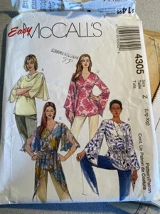 Vintage McCall’s Sewing Pattern 4305 – Misses’ Petite Tops (Size Lg-XL) - Picture 1 of 1