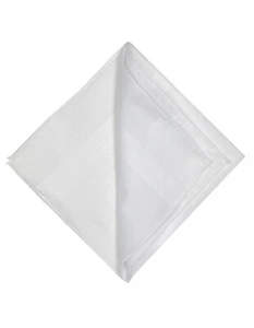 Simonnot Godard Pocket Square in White with Handrolled Edge made of Cotton - Picture 1 of 1