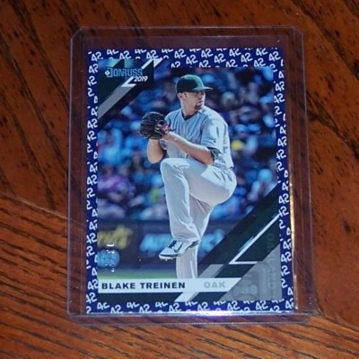 2019 Donruss Baseball Base #77 Blake Treinen - Oakland A's 13/42 - Image 1 of 3