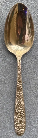 Manchester Sterling Silver Southern Rose Solid Serving Spoon Cover