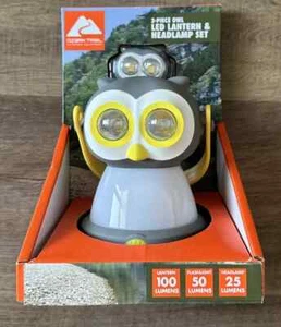 Juego de 2 linternas LED y faros Ozark Trail senderismo al aire libre búho gris camping - Imagen 1 de 3