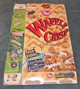 Post Waffle Crisp Empty Cereal Box HEY ARNOLD Cartoon Character No Premium - Picture 1 of 3