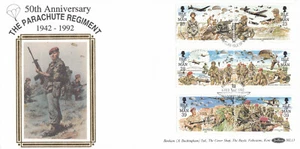 Parachute Regiment Isle of Man Benham ML13 FDC 1992 262/500 CLEARANCE (143801) - Picture 1 of 2