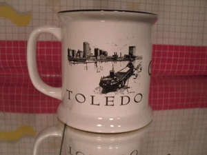 Toledo Ohio Harbor Scene Courtyard by Marriott Souvenir Coffee Mug - Ore Boat - Picture 1 of 7