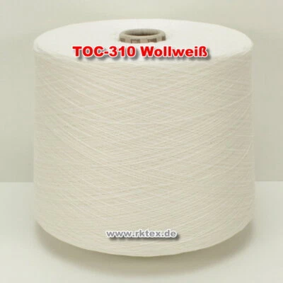 310 Wollweiß TVU Ocean Nm 30/2 Baumwolle Acryl Strickgarn Häkelgarn Garn Kone