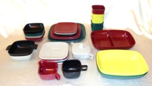 Juego de platos de diseño moderno Melmac Brookpark y punta de flecha modernos de mediados de siglo vintage - Imagen 1 de 8