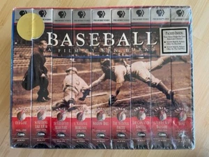 NEW! SEALED Baseball A Film by Ken Burns Nine Inning Boxed VHS 9-Tape Set PBS - Picture 1 of 5