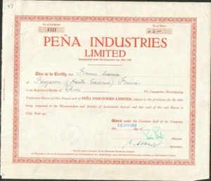 PENA INDUSTRIES Ltd (ROYAUME-UNI ESPAGNE) (W) - Picture 1 of 1