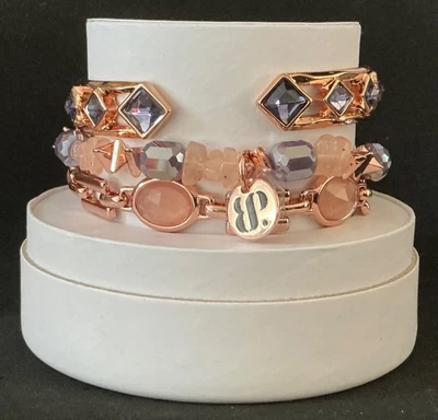 Bomb Party Spring Stack 2025 “Bring The Neutral Glam” ST81650 chapeamento de ouro rosa - Imagem 1 de 4