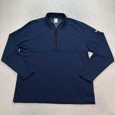 Nike Golf Pullover Mens XXL Navy Blue Jacket Dri-Fit Victory 1/2 Zip DJ5474-419 - Image 1 of 4