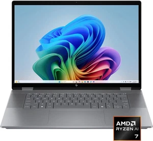 HP - OmniBook X Flip 2-in-1 - Copilot+ PC - 16" 2K Touch-Screen Laptop - AMD ... - Picture 1 of 6