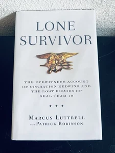 LONE SURVIVOR Marcus Luttrell SIGNED First Printing HC/DJ - Picture 1 of 7