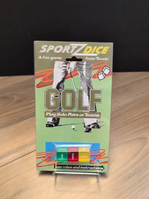 Vintage Sportz Dice Golf Game by Tevele 1986 - Brand New Sealed! - Image 1 of 2