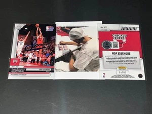 Noa Essengue Bulls Auto Firmata 2025 PANINI Instant Rookie Card Beckett Holo * - Foto 1 di 1