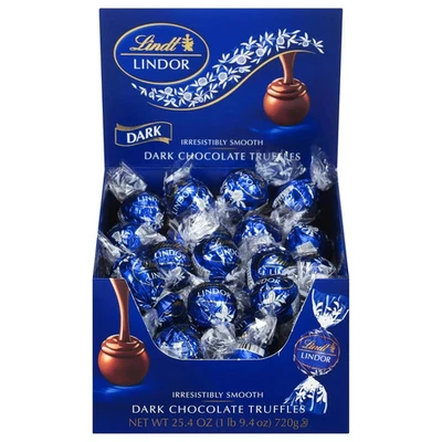 Трюфели из темного шоколада Lindt LINDOR с центром плавления трюфелей 60 штук - Изображение 1 из 4