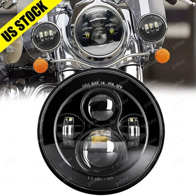 Proyector de haz alto/bajo de faros LED de 7 pulgadas para Harley-Davidson Street Glide FLHX Foto 1 de 4