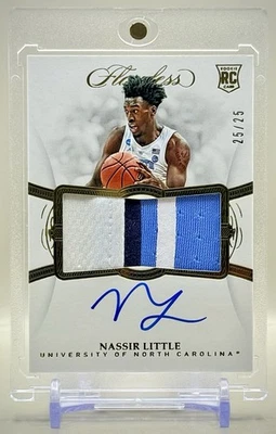 Nassir Little 2019 Panini Flawless #112 Rookie Patch Auto #25/25 SSP - Blazers - Image 1 of 3