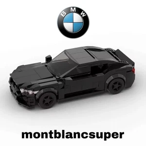 Black BMW M4 CSL Sports Car 316 Pcs Building Brick Set MOC - FREE DELIVERY! UK - Picture 1 of 5