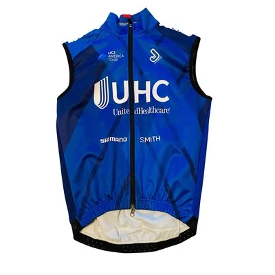 Colete térmico masculino 2018 JAKROO UHC Pro ciclismo, azul, tamanho XS EUC - Imagem 1 de 2