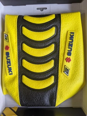 Capa de assento Blackbird preta amarela DG3 SUZUKI RMZ250 2007 2008 2009 2010 2011 - Imagem 1 de 3