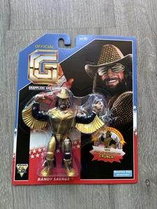 Macho Man Savage Retro Hasbro Wrestling Figure Hasttel Toy Wrestlemania VIII - Picture 1 of 13