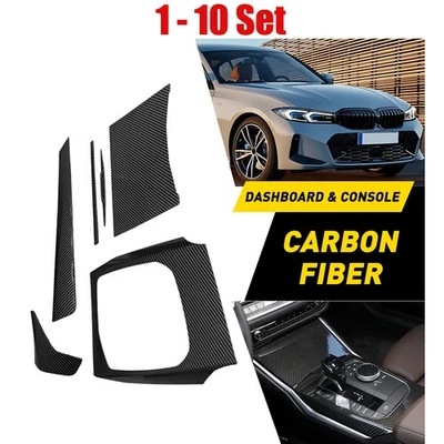 Отделка передней центральной консоли приборной панели из углеродного волокна 5-50 X подходит для BMW 4Series G22 G26 - Изображение 1 из 4