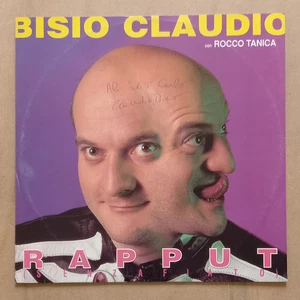 LP 45 giri 12'' Vinile CLAUDIO BISIO Rapput 1991 Ita Epic AUTOGRAFATO - Picture 1 of 6