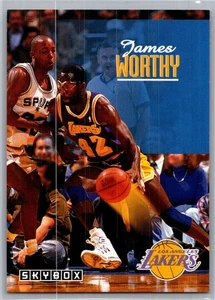 James Worthy #121 1992 SkyBox Los Angeles Lakers Basketball Card NBA NM - Picture 1 of 2