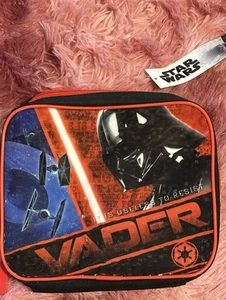 Bolsa de almuerzo rectangular Star Wars Vader, bolsa de almuerzo Star Wars negra roja - Imagen 1 de 1