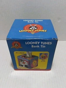 Looney Tunes Vintage Tin Bank Tweety, Taz, Bugs Bunny, Daffy Duck Sylvester 1997 - Bild 1 von 12