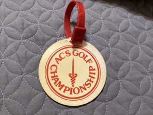 AMERICAN CANCER SOCIETY (ACS) GOLF CHAMPIONSHIP BOLSA DE PLÁSTICO ETIQUETA con CORREA/P&H gratis - Imagen 1 de 2