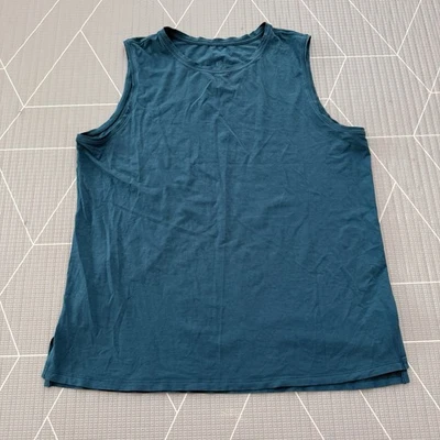 Lululemon Cotton Muscle Tank Size Large 10-12 Green/Blue - Image 1 of 4