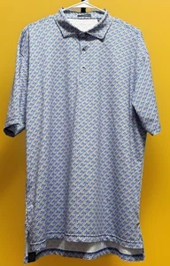 Polo de golf Turtleson floral para hombre con azul, amarillo, rosa XL - Imagen 1 de 3