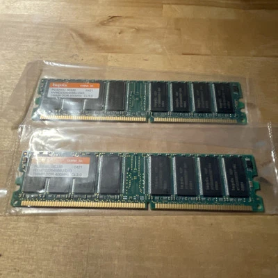 HYNIX 256MB RAM Desktop Memory HYMD232646B8J-D43/ PC3200U-30330/ 0420 DDR-1 Unit - Image 1 of 4