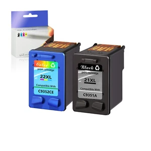 Czarny kolor wkład atramentowy kompatybilny z HP 21XL 22XL Deskjet 3910 3920 - Zdjęcie 1 z 5