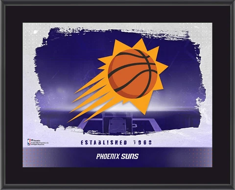 Phoenix Suns 10.5" x 13" Sublimated Horizontal Team Logo Plaque Cover