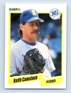 1990 Fleer Keith Comstock Seattle Mariners #510 - Picture 1 of 2
