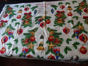 FABRIC PANEL Just Cut & Sew or Appliques CHRISTMAS ORNAMENTS - Picture 1 of 12
