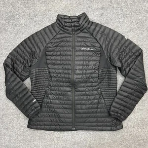 Eddie Bauer First Ascent Women’s Goose Down 800 Fill Puffer Jacket Black Large - Picture 1 of 13