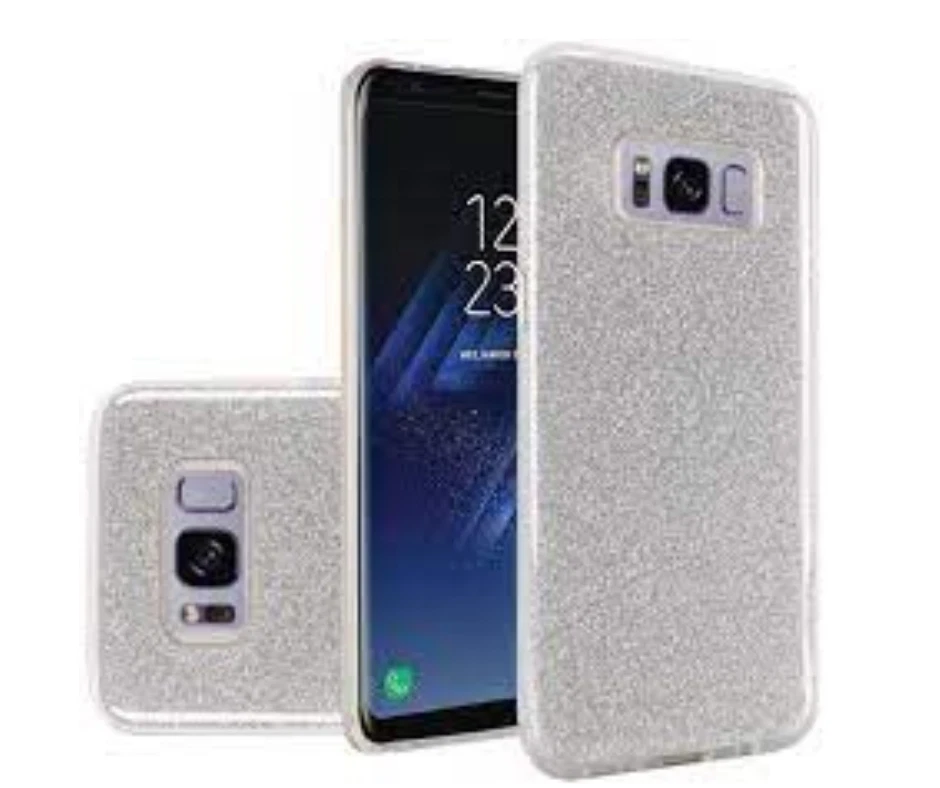 COVER IN SILICONE CON MOTIVO GLITTERATO PER SAMSUNG GALAXY S8+ - Immagine 1 di 1