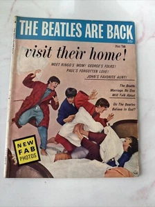 The Beatles Are Back Magazine 1964 "visit their home!" Vintage Rock History Deal - Picture 1 of 6