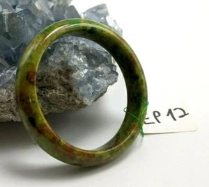 Translucent Natural Jade Jadeite Green 59MM Bangle Bracelet ep12 - Picture 1 of 5