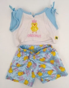 Build A Bear Outfit Chicks Regel Pyjama Top & Shorts gelb Küken - Bild 1 von 2