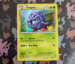Tangela 8/83 Holo XY Generations GAME Stamped Promo Pokemon Card Near Mint