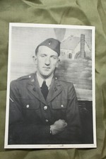 Original Early WW2 Studio Photograph of a U.S. Army Solider in Uniform w/Hat