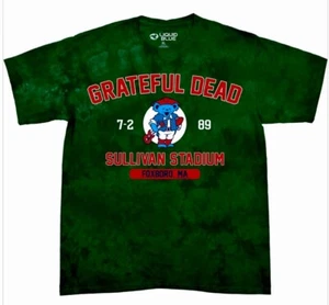 Grateful Dead - Liquid Blue Tour T-Shirt FOXBORO '89 Distressed Green - Größe XL - Bild 1 von 2