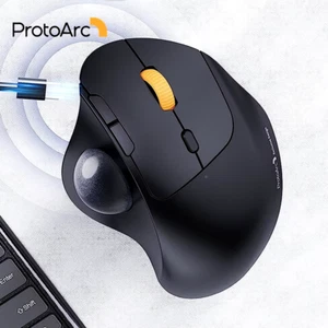 Protoarc Wireless Trackball Mouse 2.4G Ergonomic Rollerball Mouse Rechargeable B - Picture 1 of 8